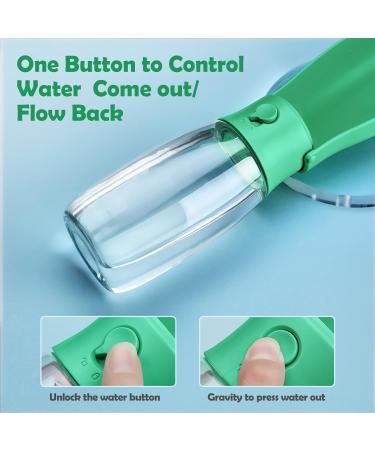 Peteast Foldable Dog Drinking Bottle - Dishwasher Safe Lightweight & Durable - Perfect for Hiking & Outdoor Adventures - Ideal for Dogs & Cats - Light Green - Buy Online on GoSupps.com