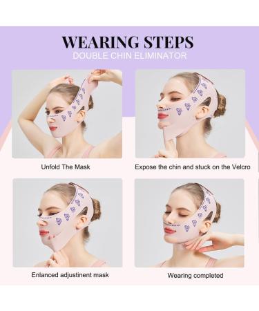 MASIKA Chin Strap for Sleeping Adjustable Chin Strap Jaw Strap Jawline Shaper V-Line Mask Chin Up Mask V Shaped Face Mask Jaw Exerciser Reusable chin strap Butterfly pattern Animal Print - Buy Online on GoSupps.com