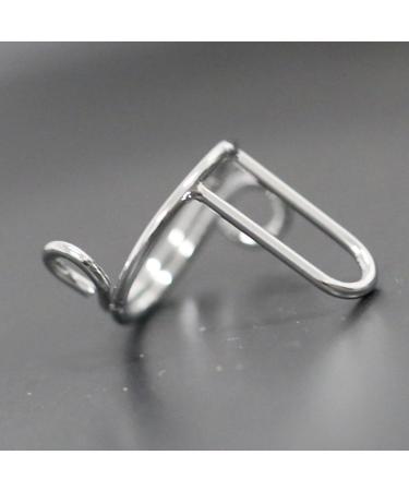 Detachable Nail Ring Adjustable Ring For Ladies Creative Art Fingernail Rings Metal Finger Nail Rings For Cool Style Silver - Buy Online on GoSupps.com