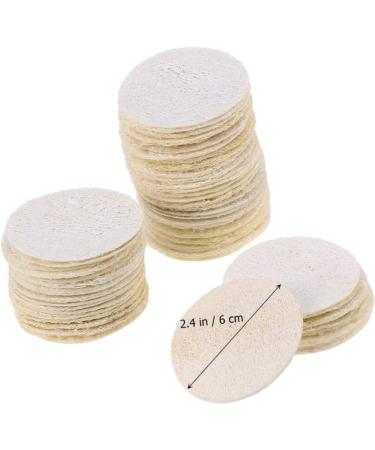 Beaupretty 200 Pcs Natural Loofah Exfoliating Sponges - Skin Scrub Pad Shower & Facial Care Wipes for Glowing Skin - Buy Online on GoSupps.com