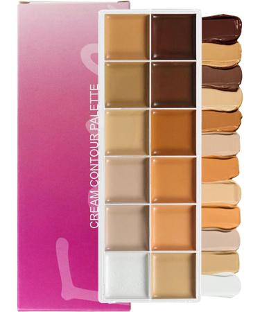 Foundation Palette | Contour Cream Sculpting Face Cream Concealer for Eyes Evening Wedding Office Date Travel Women Artists - Buy Online on GoSupps.com