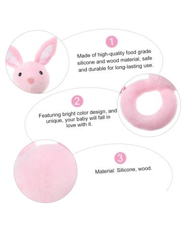 Garneck Plush Toys for Early Education - Pink Ring Shaker & Rattle for Newborns - Buy Online on GoSupps.com