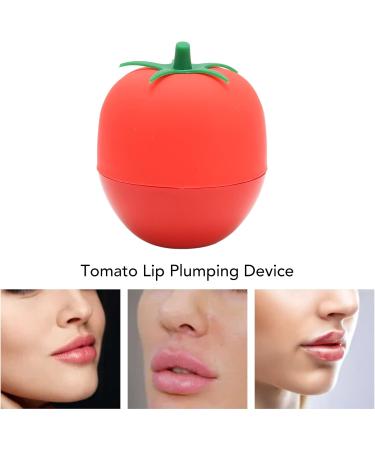 Women Lip Plumper Device Tomato Shaped Lip Plumping Device Lip Enhancer Portable Soft Silicone Pout Mouth Tool for Lip Red - Buy Online on GoSupps.com