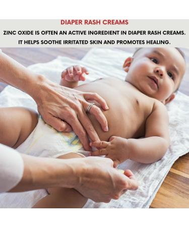 mGanna 100% Natural Zinc Oxide Powder 0.5 lbs / 227 g Non-Nano and Uncoated for Cosmetic formulations - Buy Online on GoSupps.com