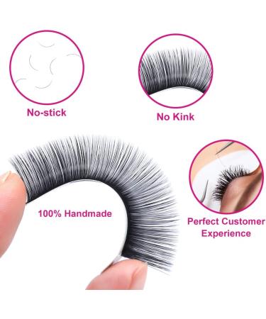 Easy Fan Lashes C Curl 0.07 13-16mm | Mixed Length Russian Lashes for Natural Look | Self Fanning Eyelash Extensions (0.07-C-1316) - Buy Online on GoSupps.com