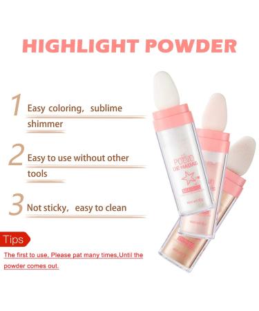 Erinde Body Glitter Highlighter Makeup Stick - White Moonbeam - Buy Online on GoSupps.com