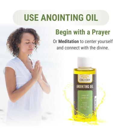 Cedar of Lebanon Anointing Oil 2 Oz - Holy Christian Oil for Divine Strength & Protection | Oil of Joy - Buy Online on GoSupps.com