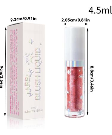  G n rique Liquid Blush Fluid Blush for Cheeks Long-Lasting Blush | Liquid Blusher Shimmer Red Stick Light Misty Naturally - Skulpta - Look For Beauty-faire -up - Buy Online on GoSupps.com