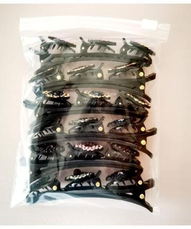 Yusier 6PCS Crystal Rhinestone Braided Hair Clips | Decorative Hair Accessories for Women - Buy Online on GoSupps.com