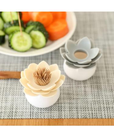 LUOFENG Toothpick & Cotton Swab Holder - Stylish Storage Container with Lid for Home & Travel | Eco-Friendly Design - Buy Online on GoSupps.com