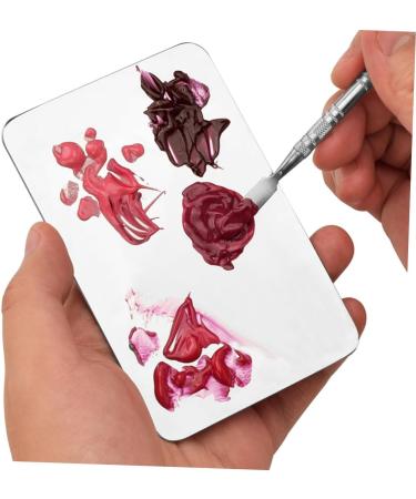 SMASOLO Palette de Maquillage Inox Portable avec Spatule pour M lange de Couleurs pour Pigments Fond de Teint et Vernis Ongles Compacte et L g re pour Usage Professionnel et Voyage - Buy Online on GoSupps.com