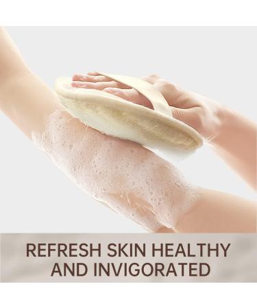 Organic Loofah Sponge 3 Pack - Natural & Eco-Friendly Body Scrubber for Shower - Biodegradable Exfoliating Pad for Dead Skin Removal - Buy Online on GoSupps.com