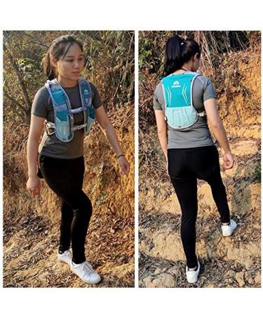 Buy Lightweight 5L Hydration Pack Backpack - Professional Running Vest for Outdoor Marathon Cycling & Hiking - Mint Green - Buy Online on GoSupps.com