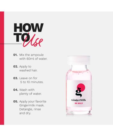 Ginger Milk Hair Repair Ampoule with Hyaluronic Acid - Damaged Hair Treatment (3 x 0.5 fl oz) - Shop Now for Intense Nourishment - Buy Online on GoSupps.com