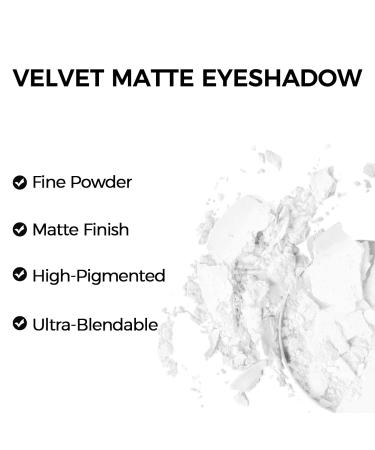 Erinde 201 White Eyeshadow Palette - Waterproof Matte Nude Tones High Pigment Long-Lasting Eye Makeup - Buy Online on GoSupps.com