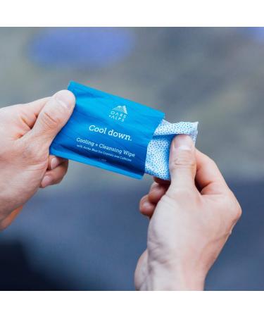 Oars + Alps Face and Body Wipes | Dermatologist Tested, Infused with Caffeine and Menthol | TSA Friendly | 14 Wipes - Buy Online on GoSupps.com