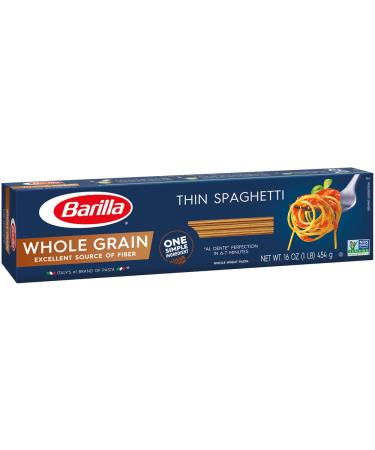Barilla Whole Grain Pasta  Thin Spaghetti  13.25oz (Pack of 4) 1 Pound (Pack of 4) - Buy Online on GoSupps.com