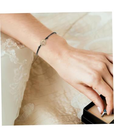 IWOWHERO 3Pcs delicate wrist chain friendship wrist chains friends wrist chain friendships wrist chain bracelet Metal Miss alloy 7x7x0.3CM Golden - Buy Online on GoSupps.com