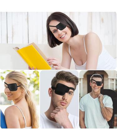2 Pieces Lazy Eye Patches 3D Strabismus Eye Velcro Adjustment Adjustable Eye Patch for Amlyopia and Strabismus for Training Children Adults Left Eye - Buy Online on GoSupps.com