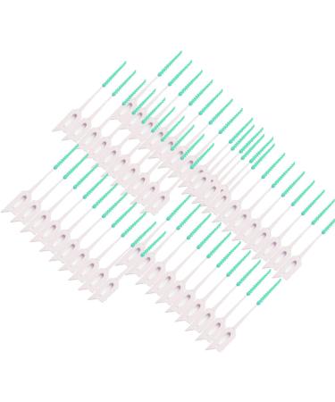 Interdental Brush Silicone Set (160 Brushes) - Teeny Green Toothpick Alternative for Effective Meal Residue Cleaning - Buy Online on GoSupps.com