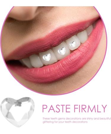 generic 10pcs Tooth Gem Kit Heart Teeth Gem Crystal Teeth Jewelry Ornaments Decorative Dental Teeth Gems for Reflective Teeth Ornament Decoration White 0.2x0.2cm - Buy Online on GoSupps.com