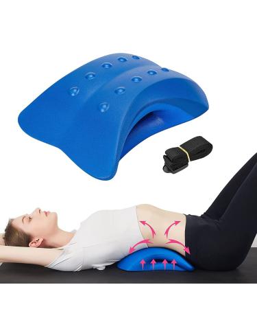 Tlily Foam Lumbar Support Device - Pain Relief for Lower Back Spine Bridge & Supportive Pillows - Blue - Buy Online on GoSupps.com