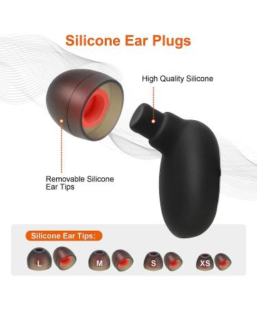 Tiliwame Reusable Silicone Ear Plugs for Sleeping, Study, Work - Noise Cancelling Earplugs with 8 Ear Tips (Black) - Buy Online on GoSupps.com