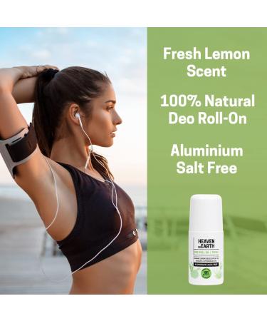 HonE Vegan Roll On Deodorant 50ml | Aluminum Free | Fresh Citron Lemongrass Lemon Niaouli Scent | Plant Based Deo for Women and Men | Made in Turkey - Buy Online on GoSupps.com