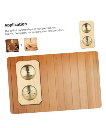 Happyyami Sauna Temperature & Moisture Meter | Thermometer & Hygrometer for Home & Outdoor Use | Sauna Barometer | Kitchen & Wall Accessories - Buy Online on GoSupps.com