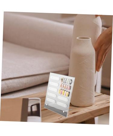 Beavorty 1 Set nail display board nail sample chart board false tip display stand nail art practice tool nail art display rack nail color display DIY Nail piece Acrylic Work nail polish 20x16cm Transparent 1 - Buy Online on GoSupps.com