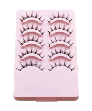 AUGENLI 15mm Japanese Style Wispy Eyelashes - Reusable 5Pair for Cosplay and Daily Wear - Buy Online on GoSupps.com