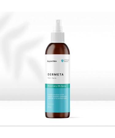 Dermeta Organic Rosemary Spray for Hair Growth & Scalp Health | Made in USA | Contains Maximum Recommended Concentration of Rosemary EO | Naturally Treats Thinning Hair  8 Fl Oz (Pack of 1)
