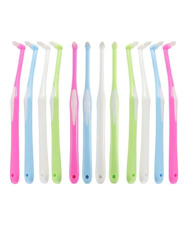 Syeycw 12 pieces of inserted brisk braces toothbrush tuft toothbrush insert brush toothbrush for braces for orthodontic bridges and bridges Detailed cleaning - Buy Online on GoSupps.com
