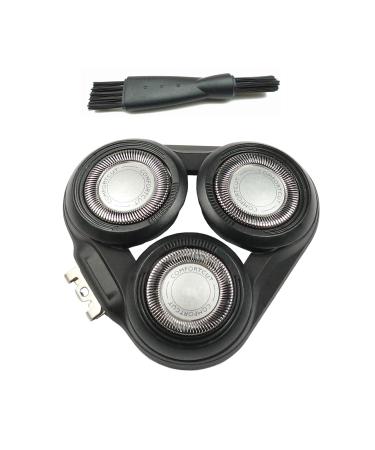 SH50/52 Full Head Replacement (excluding Base) for Philips 5000 Series Electric Shaver Philips NORRELCO S5000 Series All Models S50XX S5252 S5270 S5271 Black