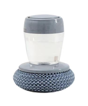 Kitchen Cleaning Brush with Detergent Dispenser NonScratch Scrubbers for Pots and Pans Long Last Dishwashing Tool