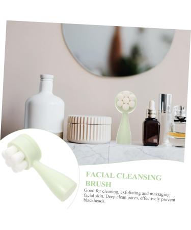 Housoutil Face Brush Silica Gel Tool Pores 12.5X5X5CM Green - Buy Online on GoSupps.com