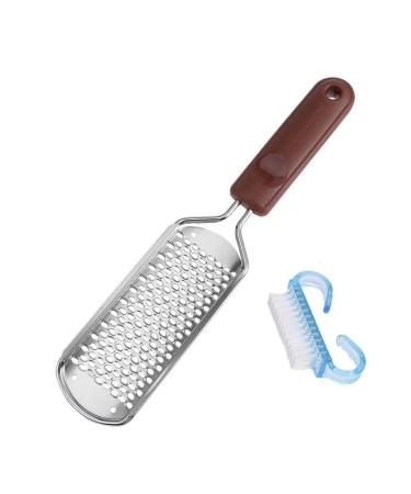 Beaupretty 1 set file to scrub the feet foot care pedicure cornhauter stainless steel file for feet callus remover file pedicure tool footfish pedal crispy