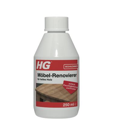 HG furniture renovator for light wood - new shine for old furniture removes small scratches stains and moisture rings - 500 ml of light wood