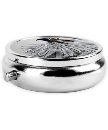 Portable Round Pill Box Organizer - 3 Compartments for Travel & Purse | Eagleround - Buy Online on GoSupps.com
