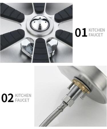 Stainless Steel Glass Rinser Glass Cleaner Sink Attachment Multi-Angle Cleaning Cup Rinser High Pressure Flushing Device Faucet Cup Cleaner for Kitchen Bar Cafe Resturant Nicything - Buy Online on GoSupps.com