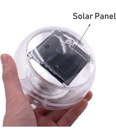 Water Floating LED Ball Lights Solar Power Pool Lamp for Garden Pool Pond Decoration 2pcs (Warm Light) - Buy Online on GoSupps.com