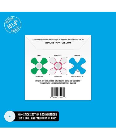 X-Patch CGM Sensor Patches (20 Pack) for Dexcom G6, Omnipod & Freestyle Libre 2 - Water Resistant & Durable - Multi Colored - Buy Online on GoSupps.com