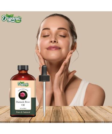 Damask Rose Oil - Pure Natural Essential Oil for Skincare Hair Care & Aromatherapy - 118ml - Buy Online on GoSupps.com