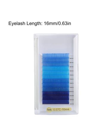 Sonew Colored Eyelashes - C Curl Lash Extensions (0.07mm 16mm) for Halloween & Christmas Role Performance | 12 Rows of Vibrant Colors - Buy Online on GoSupps.com