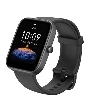 Amazfit Bip 3 Smart Watch for Android iPhone, Health Fitness Tracker with 1.69" Large Display,14-Day Battery Life, 60+ Sports Modes, Blood Oxygen Heart Rate Monitor, 5 ATM Water-resistant (Black) Bip 3 New Model Space Black