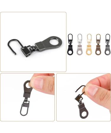 10-Piece Removable Zipper Tabs & Slider Set for Repairing Zippers on Luggage Jackets & Backpacks - 5 Colors Available - Buy Online on GoSupps.com