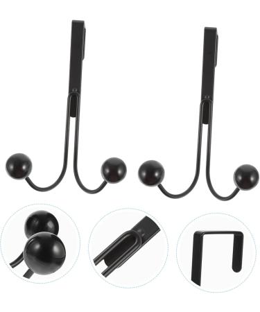 Baluue Clothes Rack 6 Pcs Double Hook Towel Hooks Wall Mounted Clothing Rack Over Door Clothes Hanger Rack Metal Coat Hooks 14x9cmx3pcs Blackx3pcs - Buy Online on GoSupps.com
