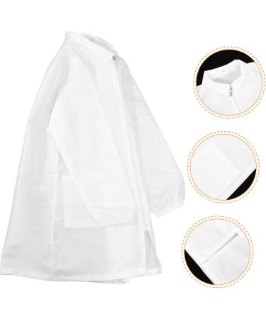 HONMEET Hairstylist Work Clothes Hair Stylist Smock Barber Smock Hairdresser Smock Hairdresser Workwear Pet Grooming Apron for Women Pet Grooming Work Clothes Nylon Polyester White - Buy Online on GoSupps.com