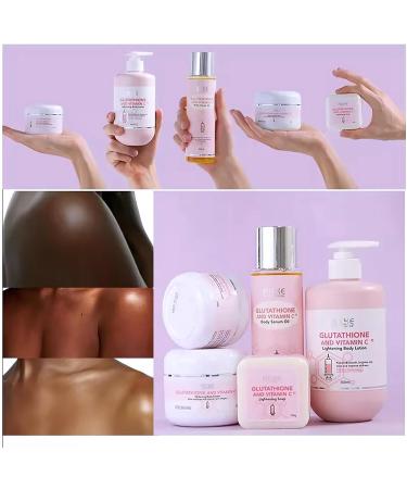 AILKE Skin Glowing 5-In-1 Range With Glutathione Vitamin C Organic Shea Butter Moisturizing Smooth and Clean Skin Increase Skin Radiance Gift Set - Buy Online on GoSupps.com