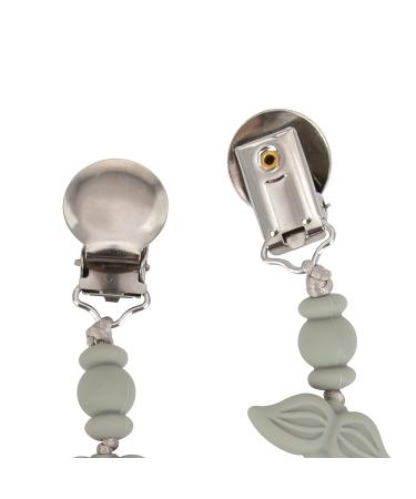 Nuby Silicone Pacifier Clip | Mustache Pacifier Holder for Baby | 0+ Months - Buy Online on GoSupps.com